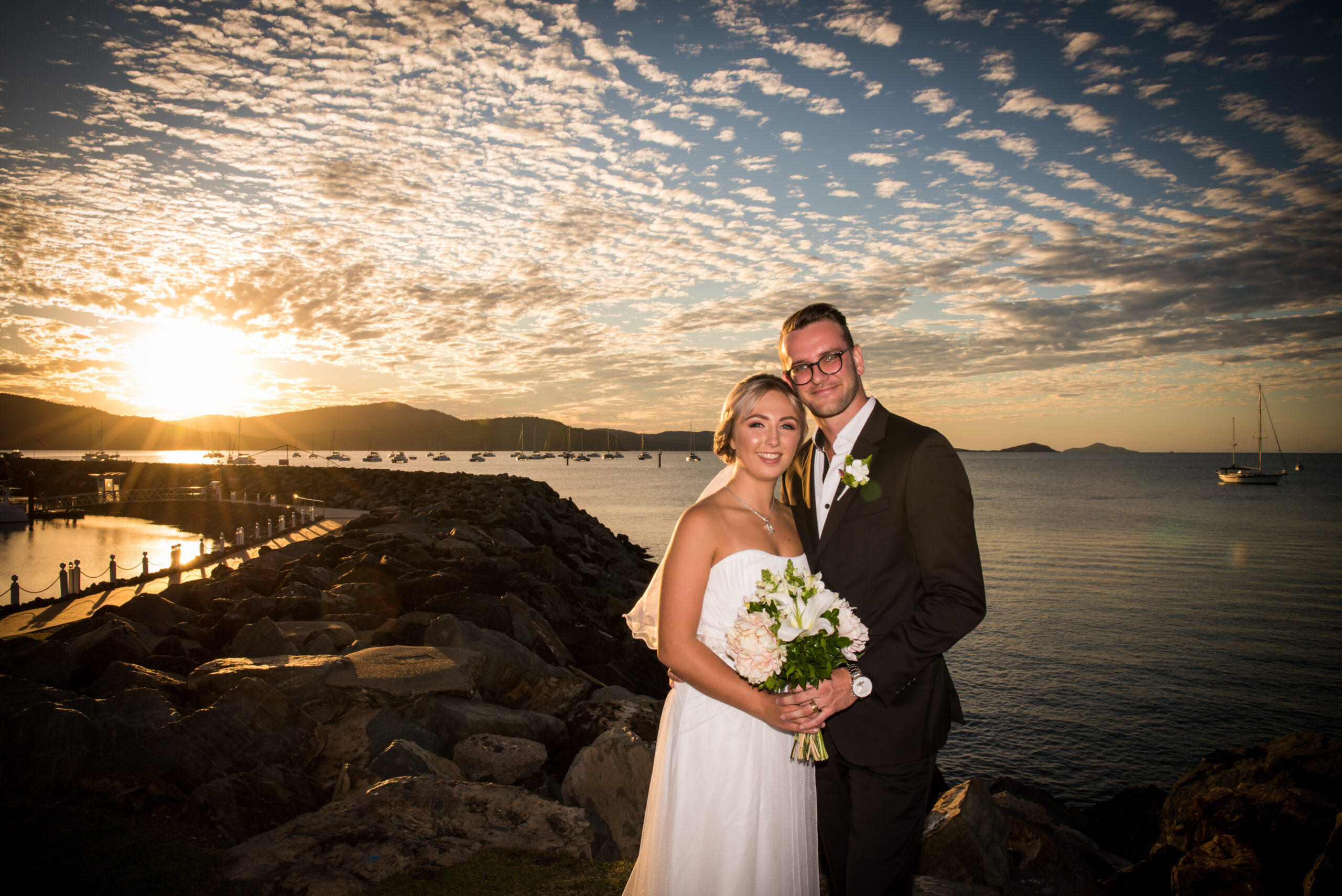 Bride and Groom Sorrento wedding ceremony